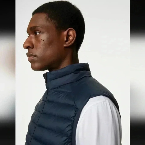 M&S COLLECTIONFeather and Down Gilet with Stormwear™ - Picture 1 of 8